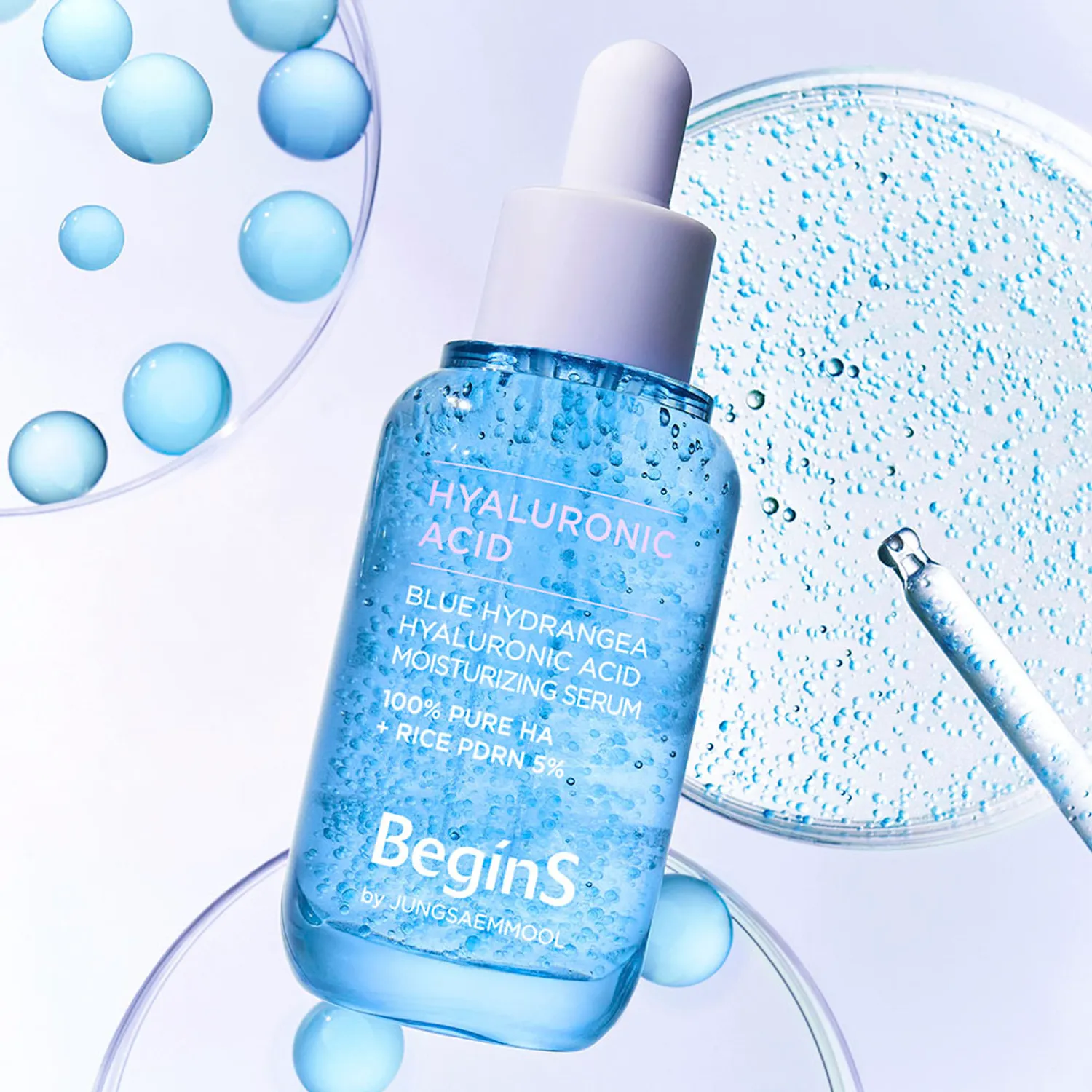 BeginS Blue Hydrangea Hyaluronic Acid Moisturizing Serum 30ml
