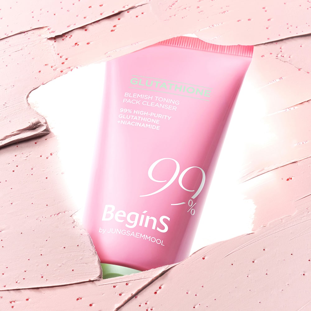 BeginS Pink Guava Glutathione Blemish Toning Pack Cleanser