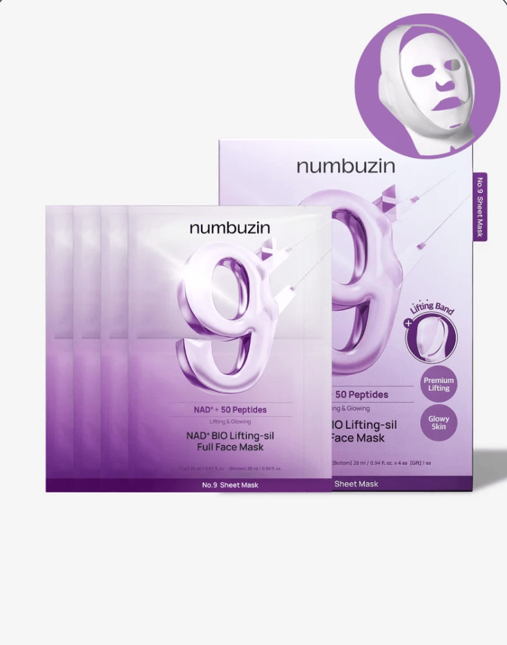No.9 NAD+ BIO Lifting-sil Full Face Mask (4ea)